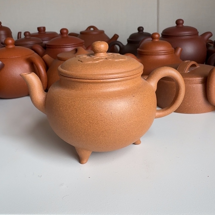 茶壶紫砂朱泥筋纹思婷200cc