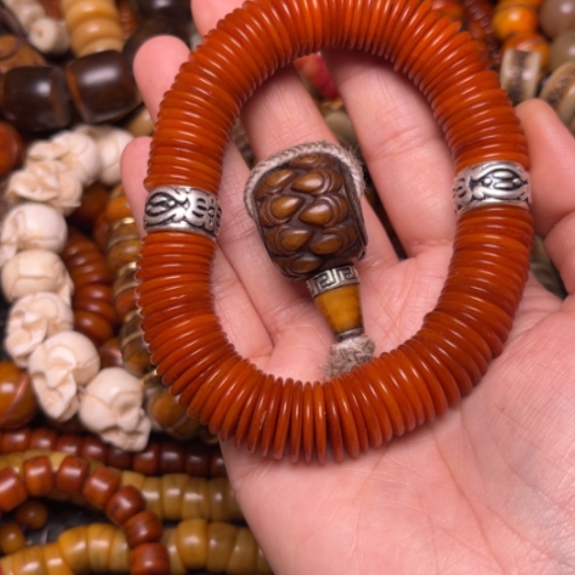 【闪购商品】牛骨手串/手链河*哥牛骨切片15×108颗➕吞三通