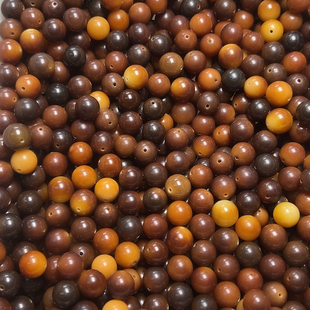 菩提根/象牙果吊坠卡14非料圆珠35颗