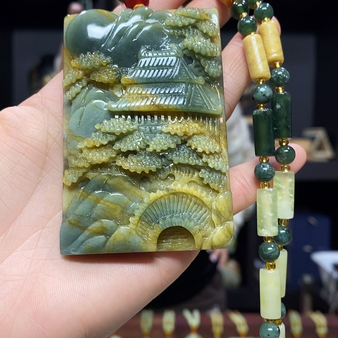 岫玉挂件吊坠未镶嵌