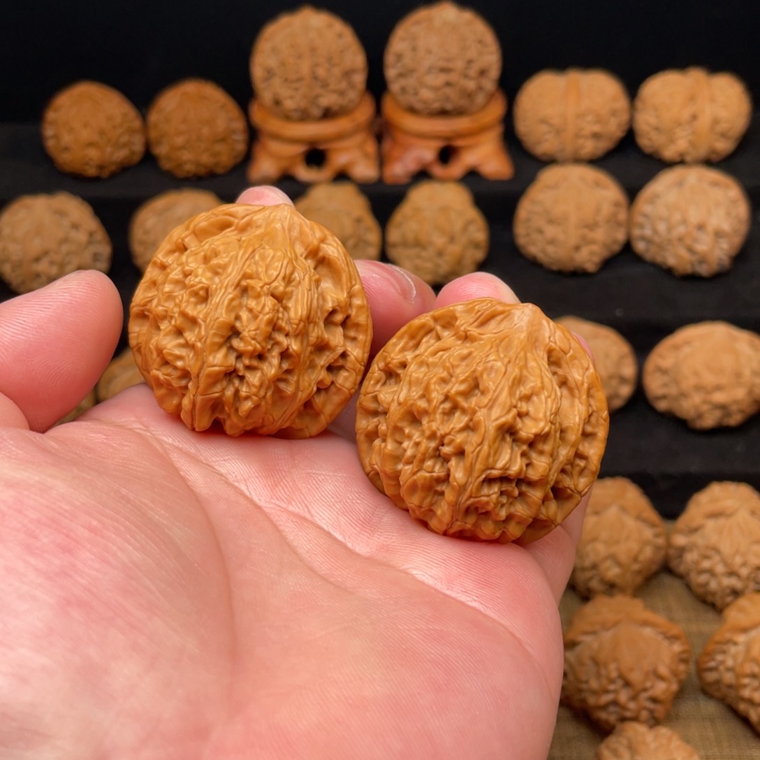 文玩核桃把件41望月