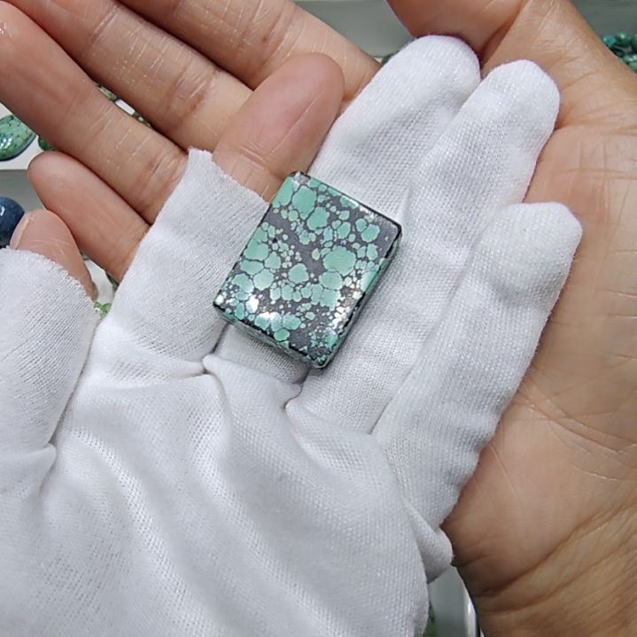 绿松石未镶嵌原矿绿松石牌牌