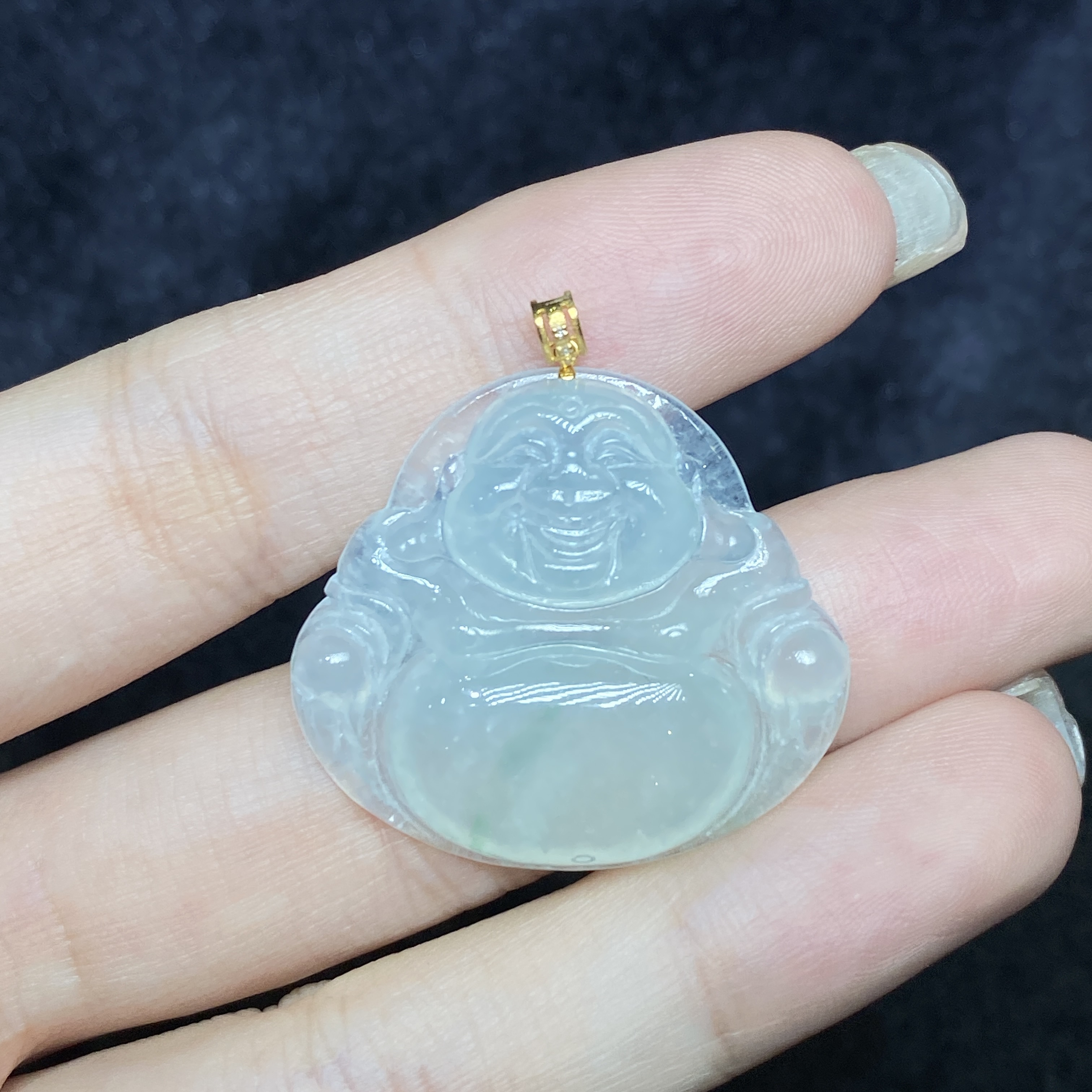 【小北好物】18K金翡翠吊坠约25*27mm【多样性发一件】QS15X31