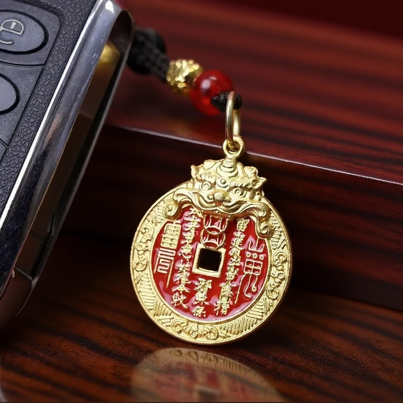 【先生推荐】己巳年灵佑山灵貔貅臻品山花钱驾车用品蛇年钥匙扣寓意