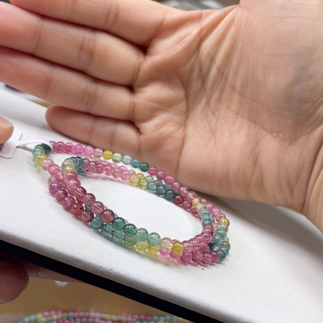 碧玺手串未镶嵌4.3mmmmmmmmmmmmmmmmm