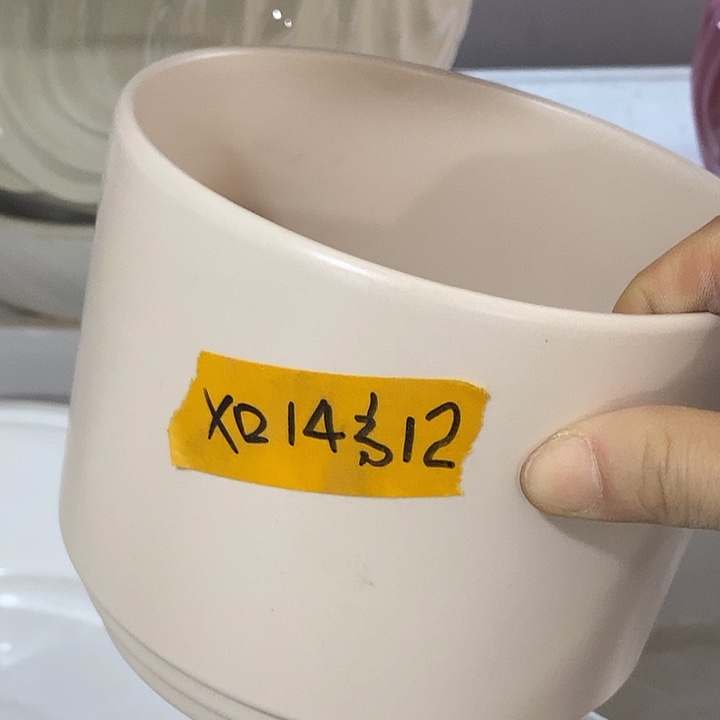 陶盆有孔 瑕疵针孔漏釉介意勿拍外口 14外高12