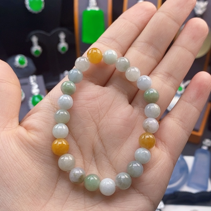翡翠未镶嵌颈饰手串