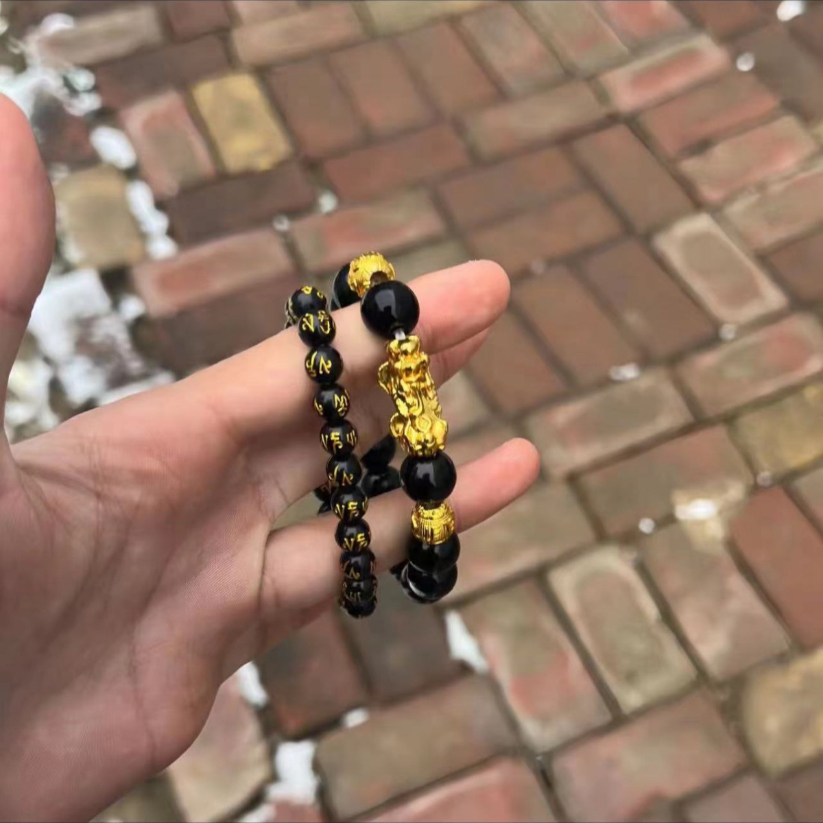 树脂手链无镶嵌貔貅手链男款本命年通用情侣手串