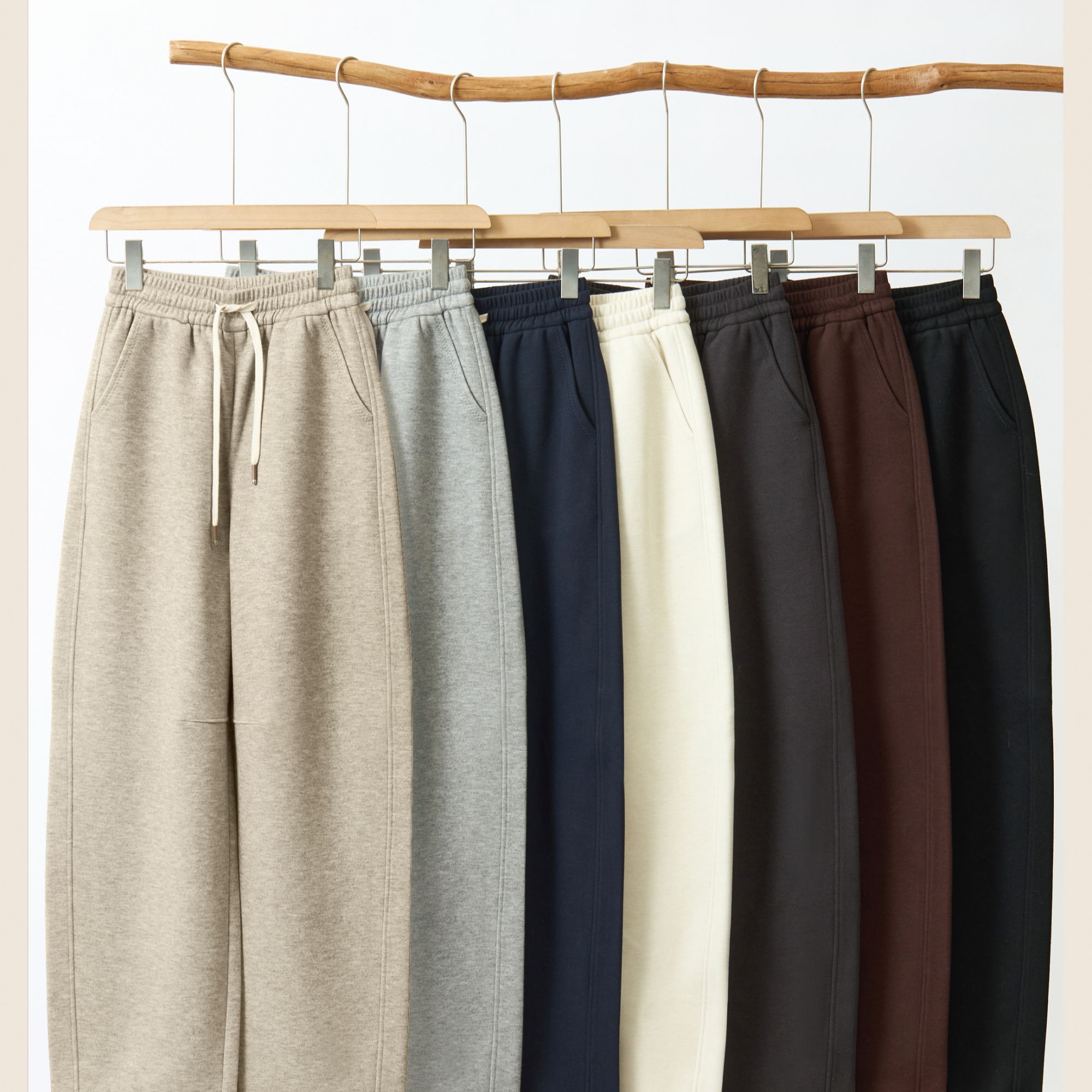 7007#冬季软暖舒适防风糯米裤女士保暖裤