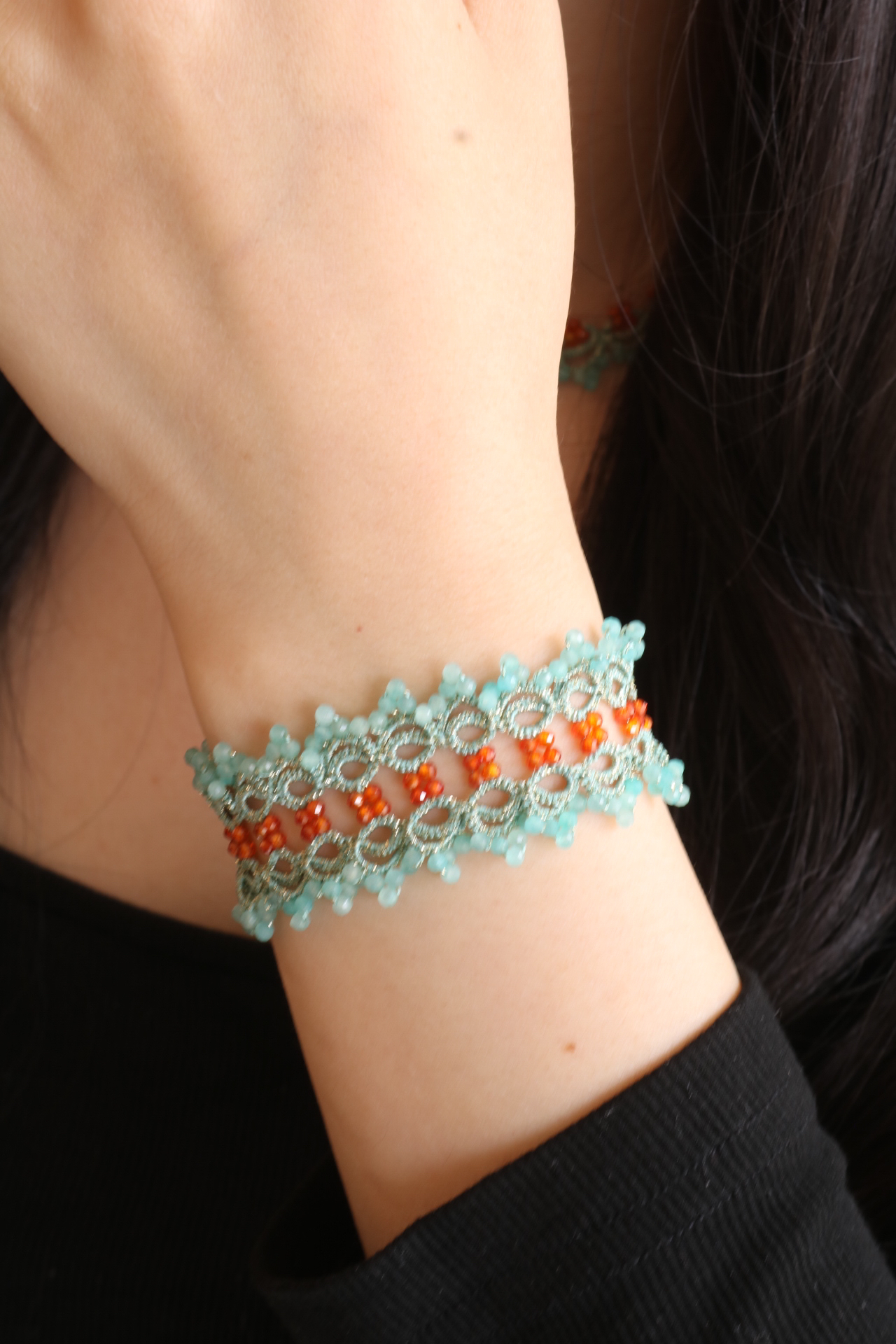 浪漫春夏【橘子海盐】梭编材料包手工材料包精致蕾丝｜非成品手工