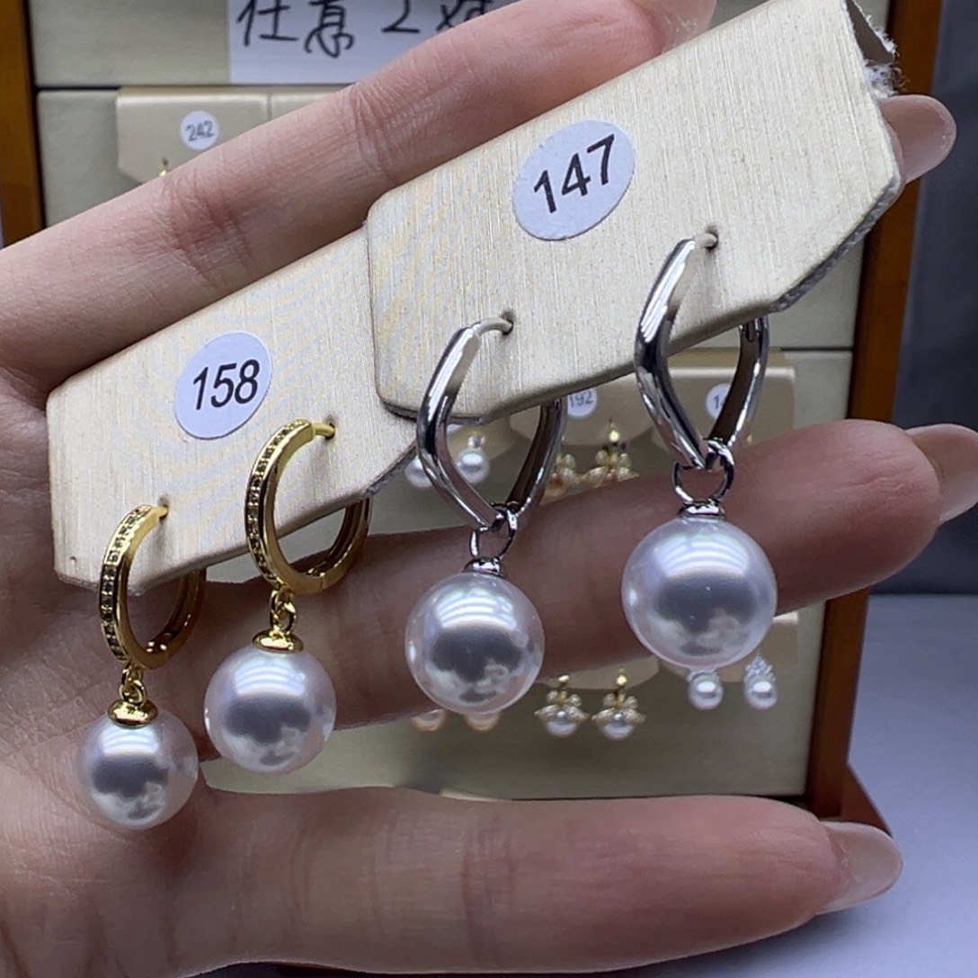 淡水珍珠未镶嵌耳饰