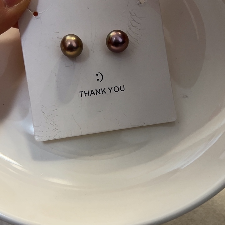 耳饰淡水珍珠银S925镶嵌