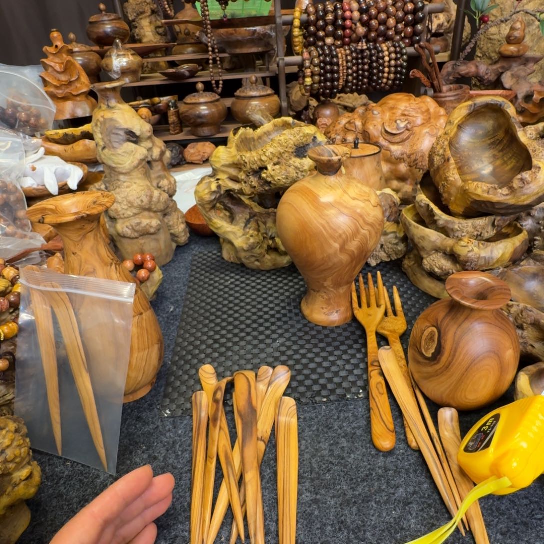 @***子花梨木类贵黄鬼柳紫檀麻梨等硬木手作