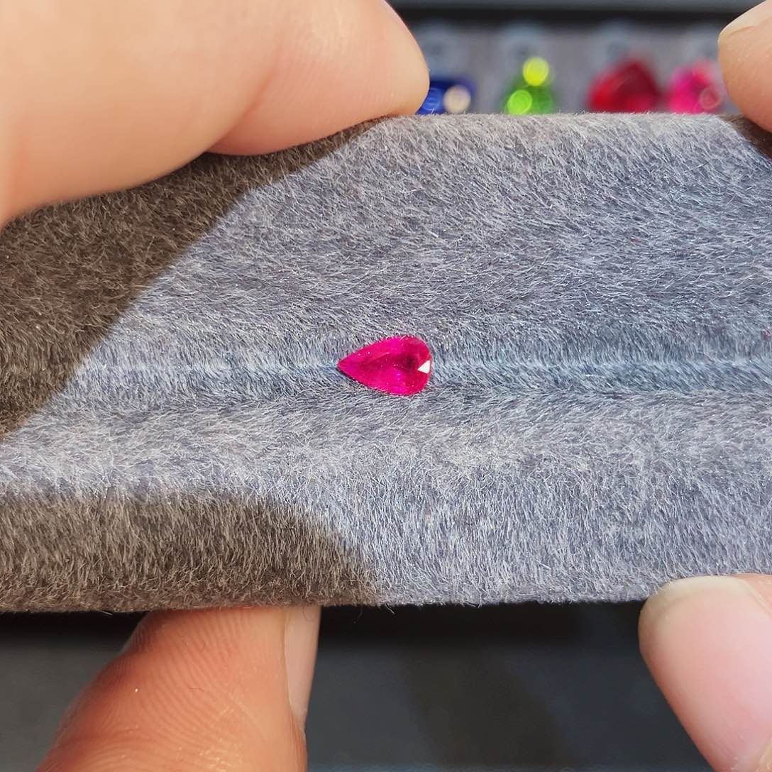 红宝石裸石未镶嵌0.44克拉