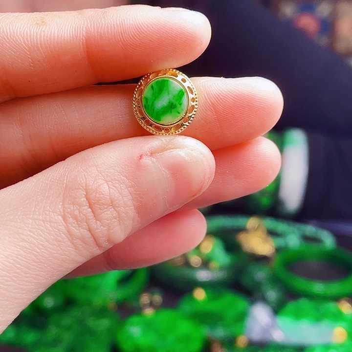 翡翠银S925镶嵌颈饰