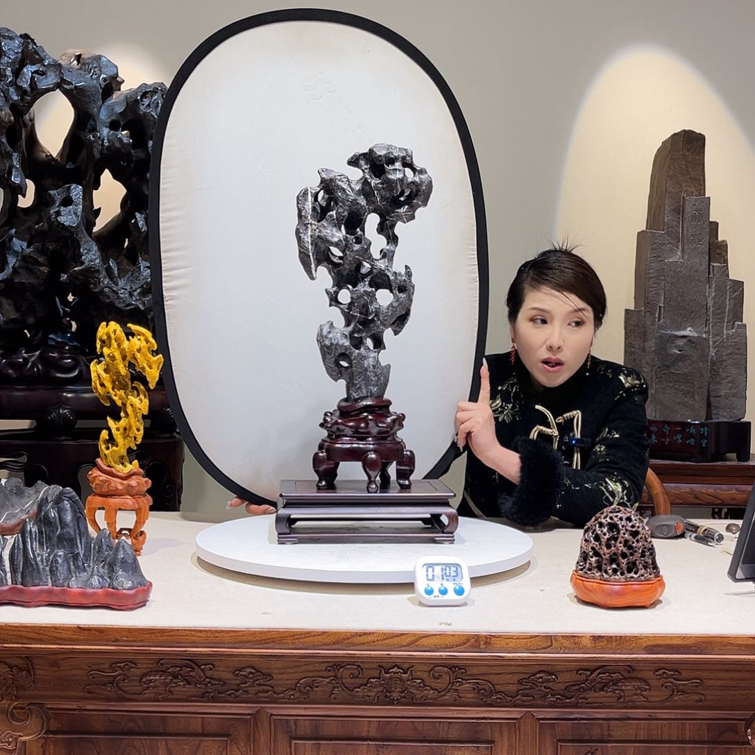 手**球太湖石太湖石摆件