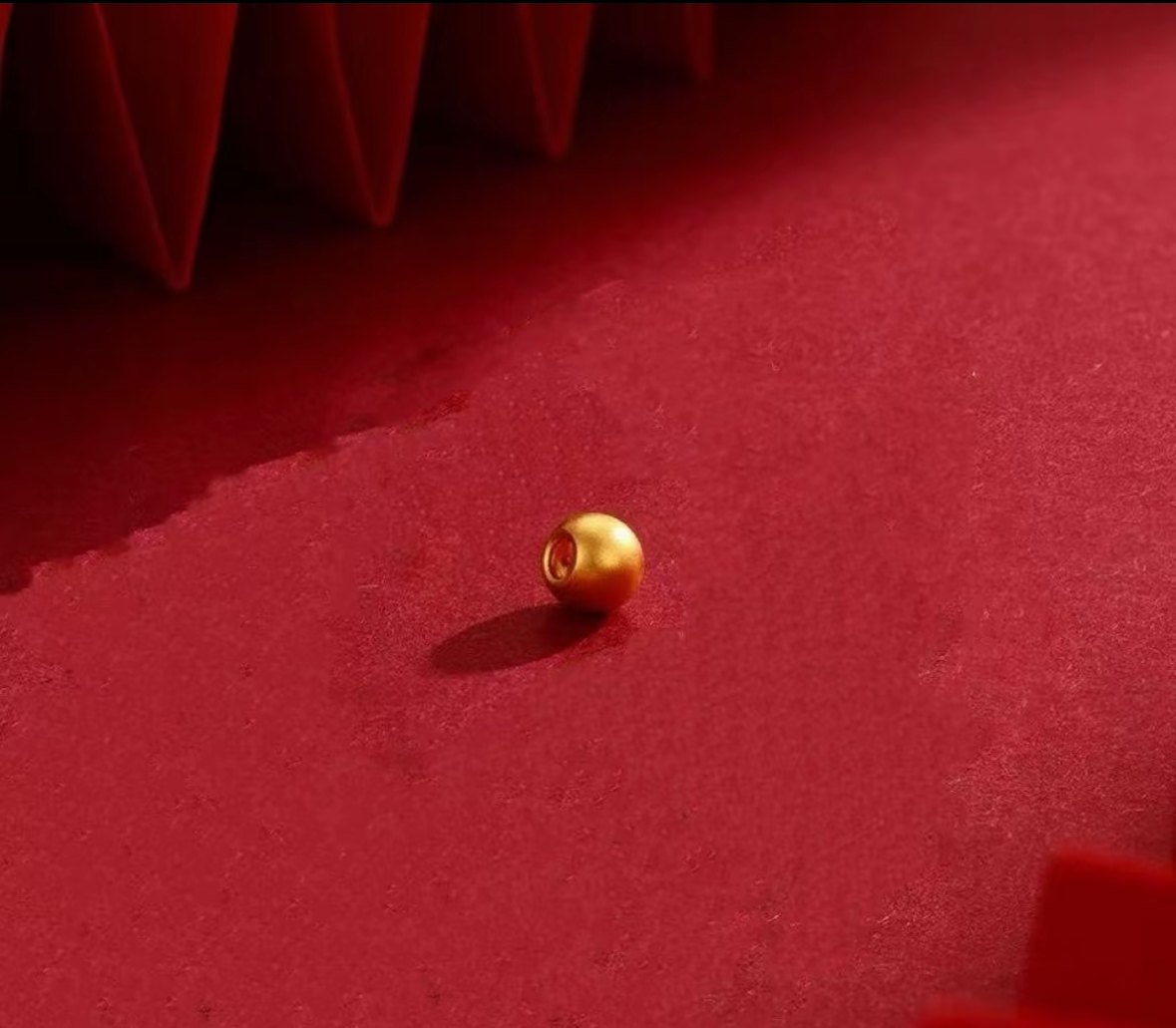 黄金配件转运珠纯可用于diy搭配的小金珠