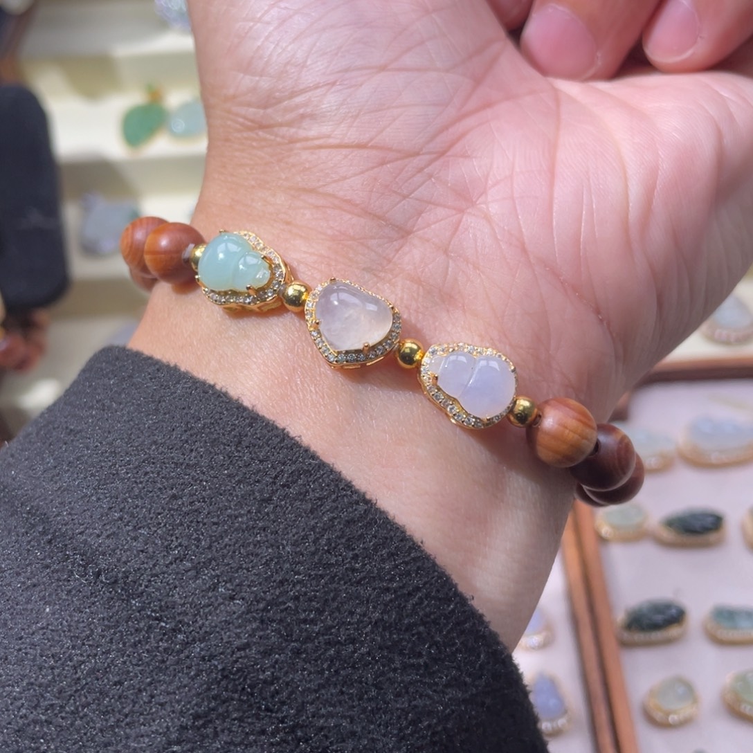 翡翠银S925镶嵌颈饰