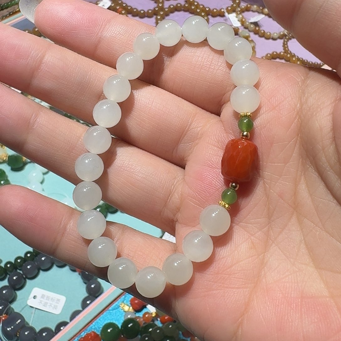 和田玉未镶嵌手链