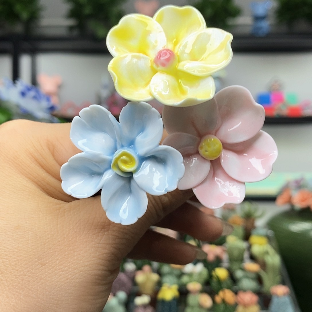 手工制作工艺品三朵花