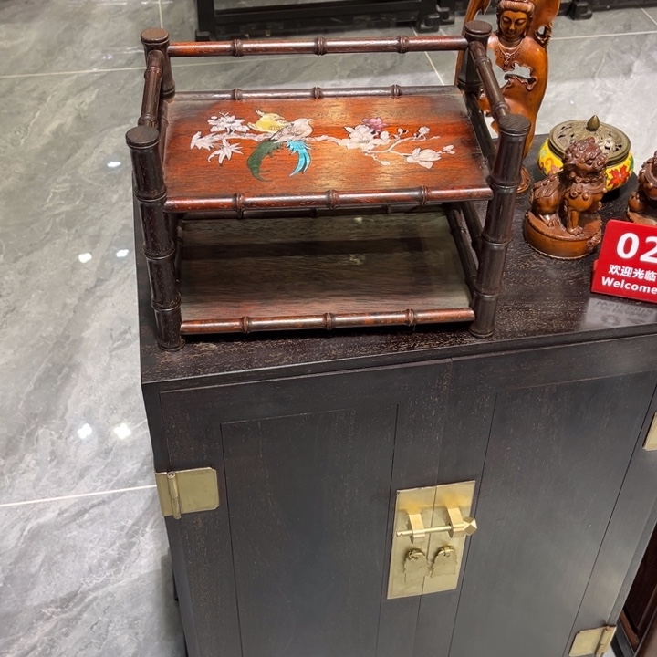 香榧木紫檀茶水架8888