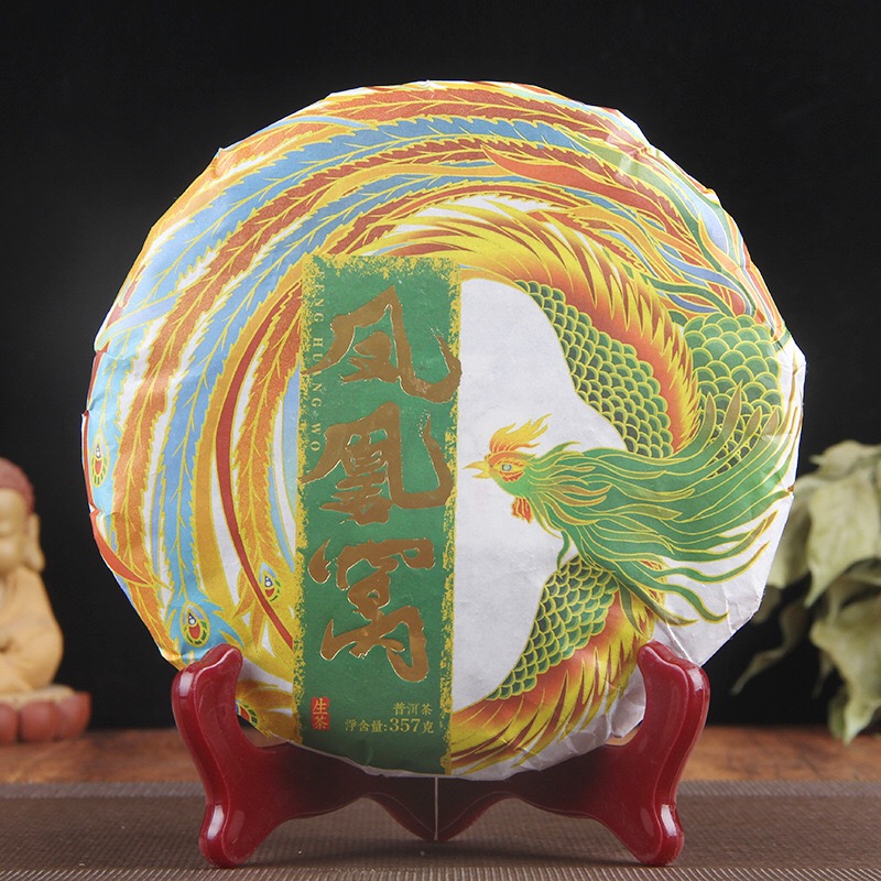 批发普洱茶2021年易武茶区凤凰窝古树纯料普洱生茶饼357克/饼