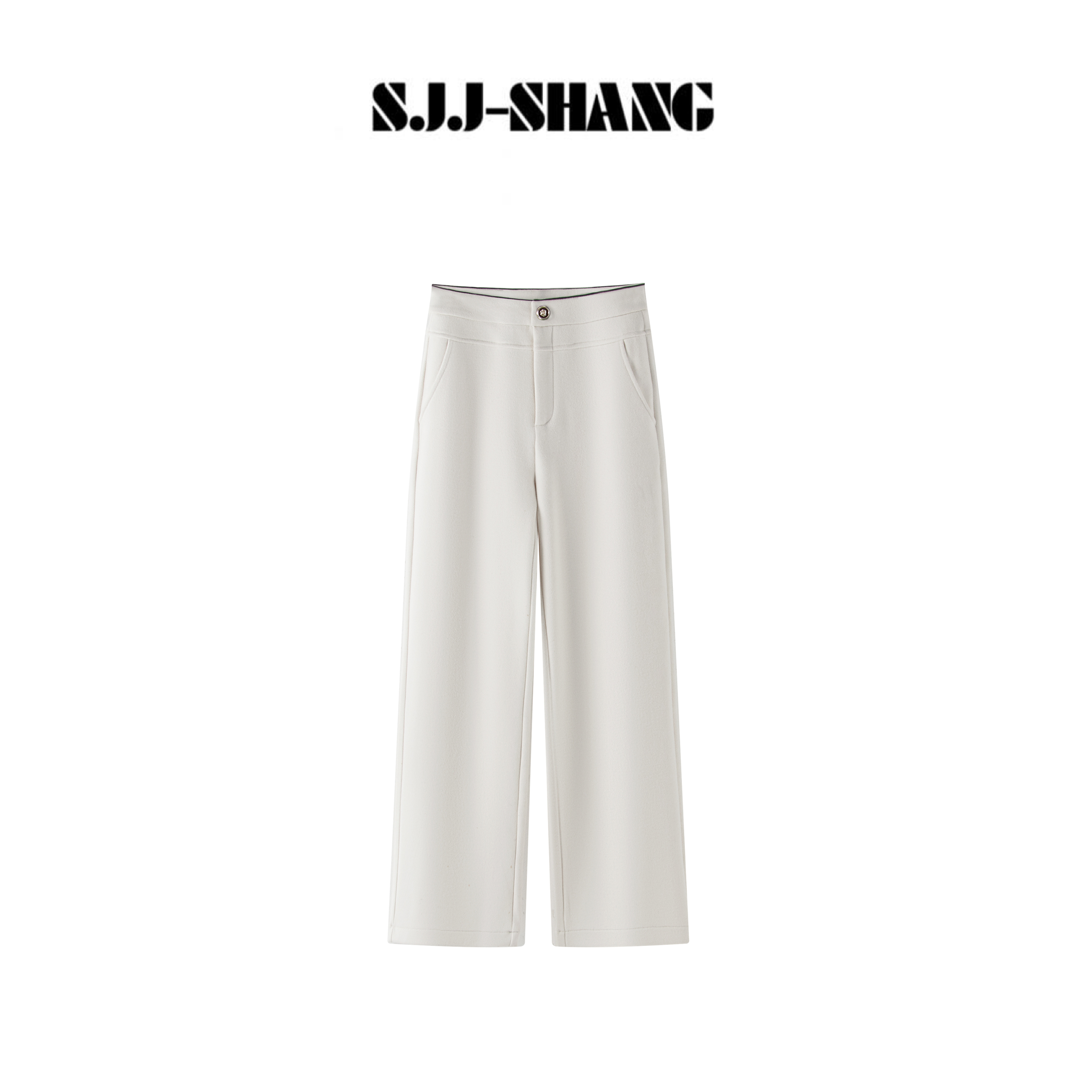 SJJ-SHANG【小香撞边裤】重磅500g高克重符合特绒休闲神裤q136273p