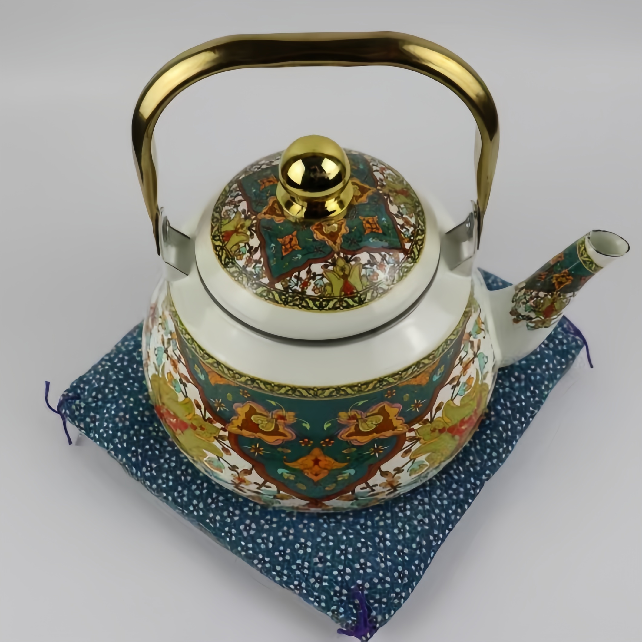 【新疆西藏包邮】珐琅搪瓷茶水壶泡茶壶家用耐高温茶具1.5L大容量