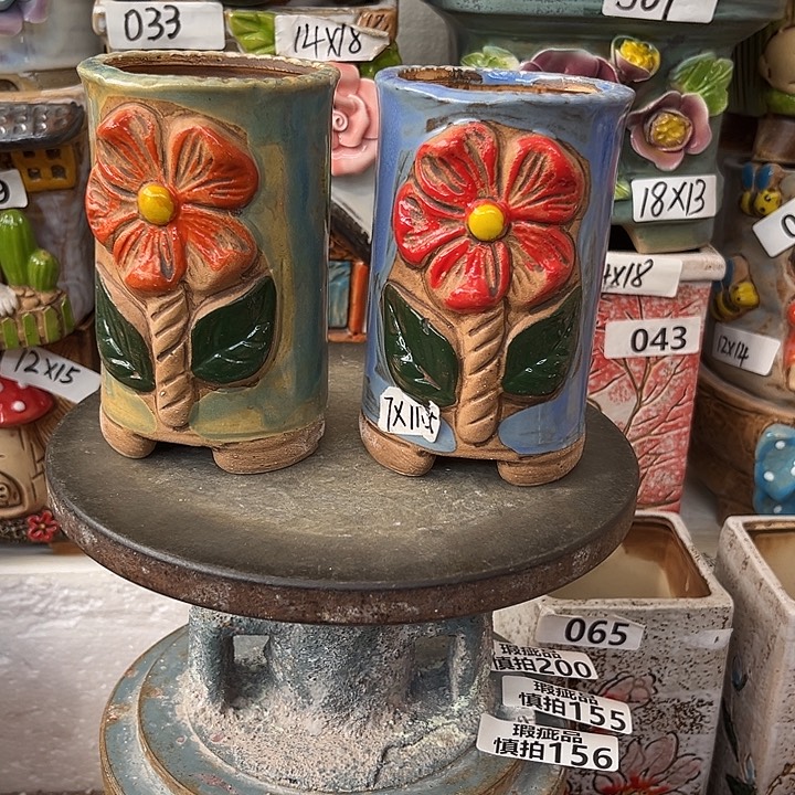 粗陶材质多肉花盆