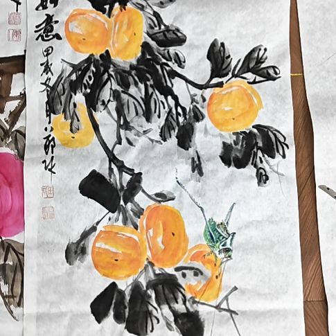 书法万事如意 田光荣