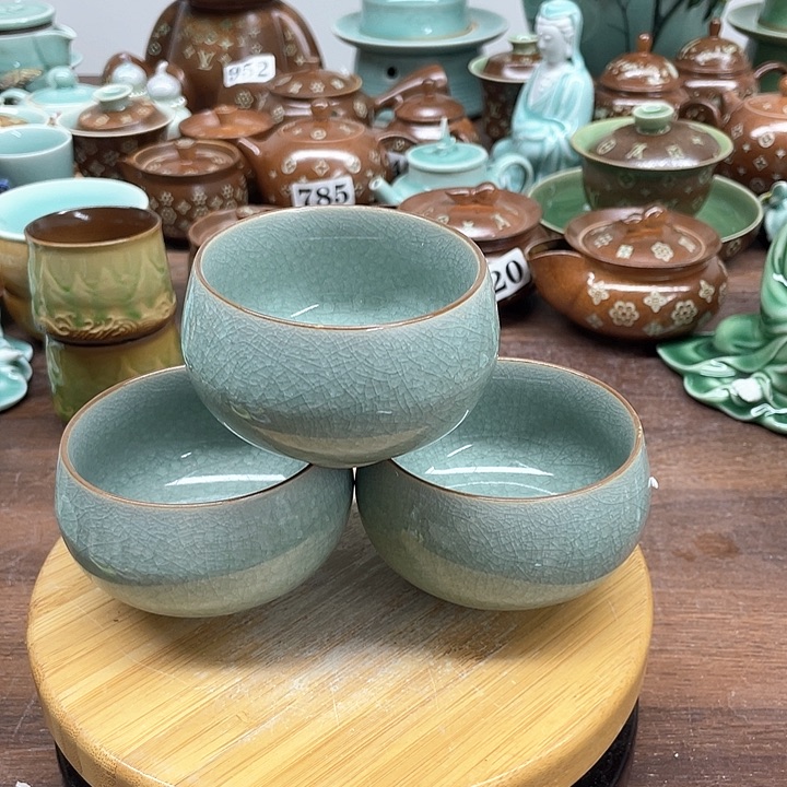 微瑕特价青瓷青瓷3个