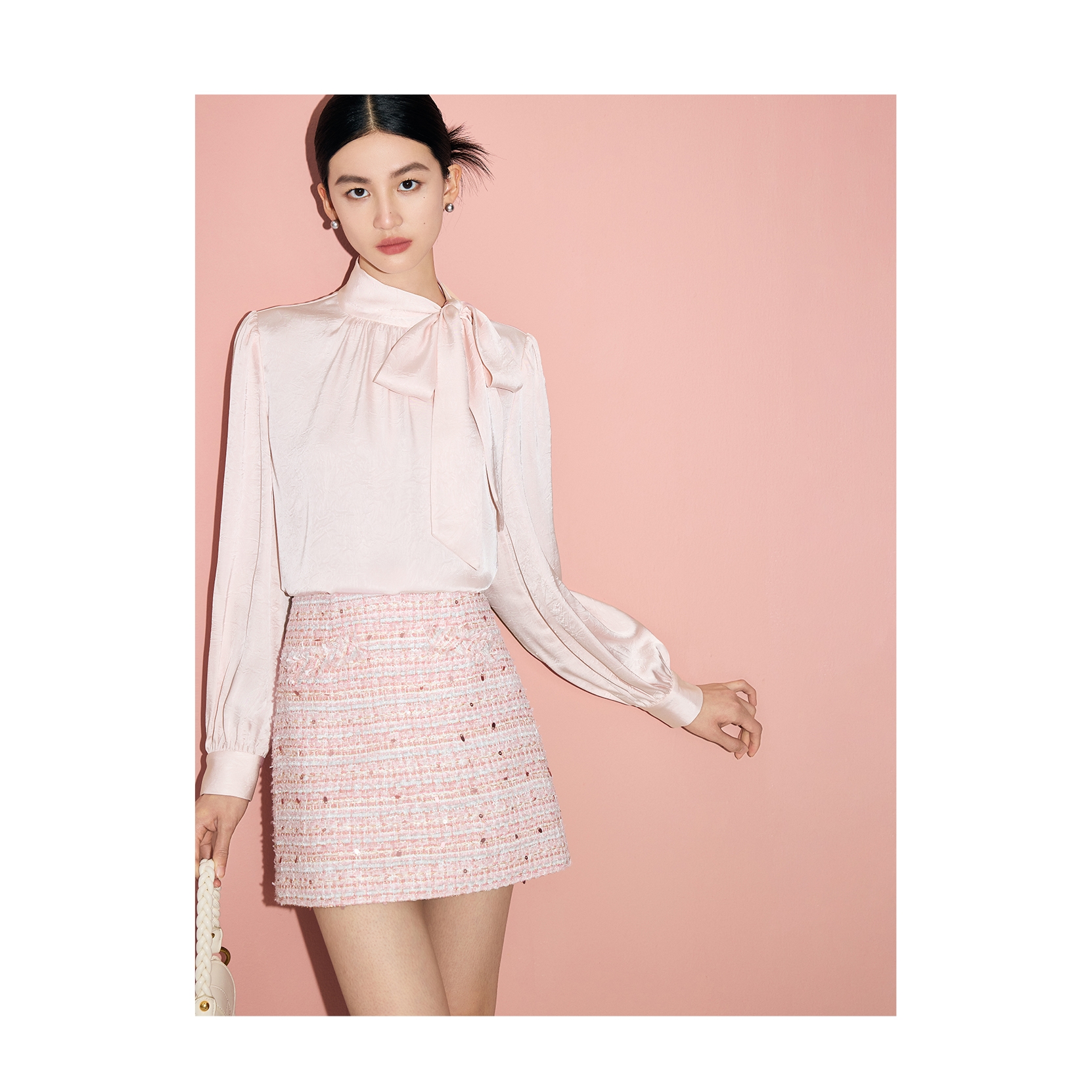 【达人专属】MandyZhang花纱半身裙女秋短裙MBQ0987