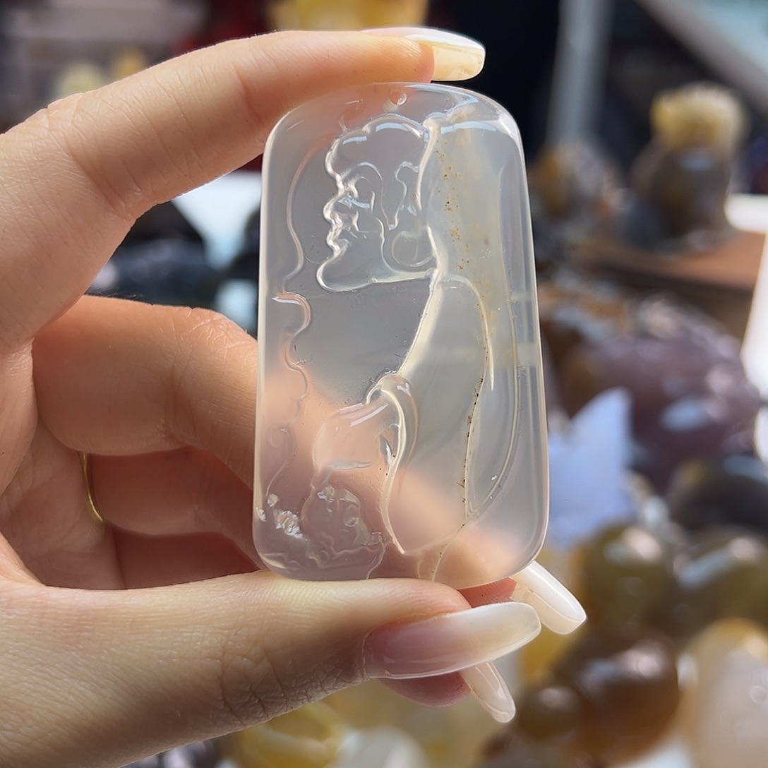 玛瑙/玉髓未镶嵌吊坠(不含链)