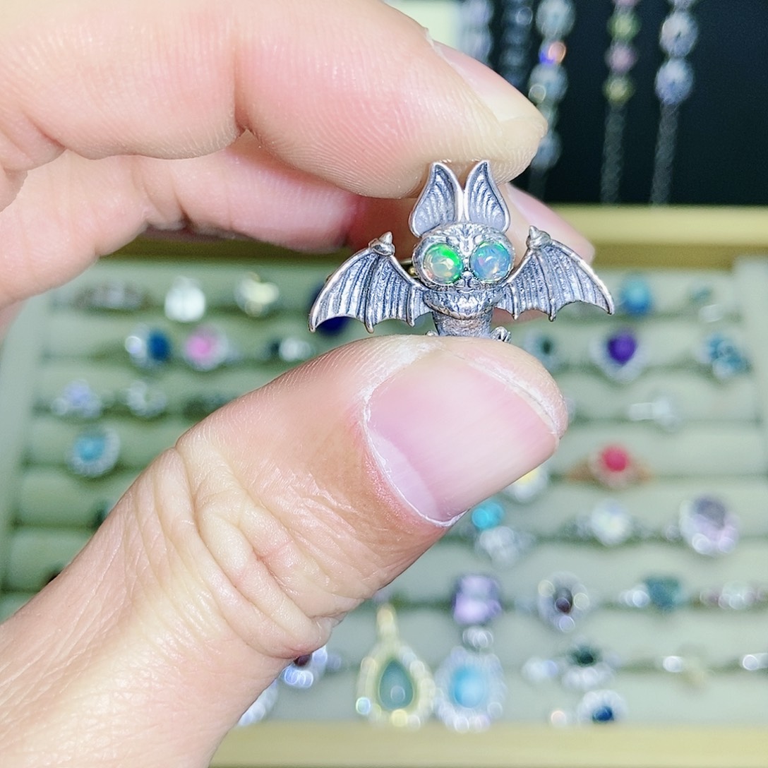 【闪购商品】银S925镶嵌欧泊戒指