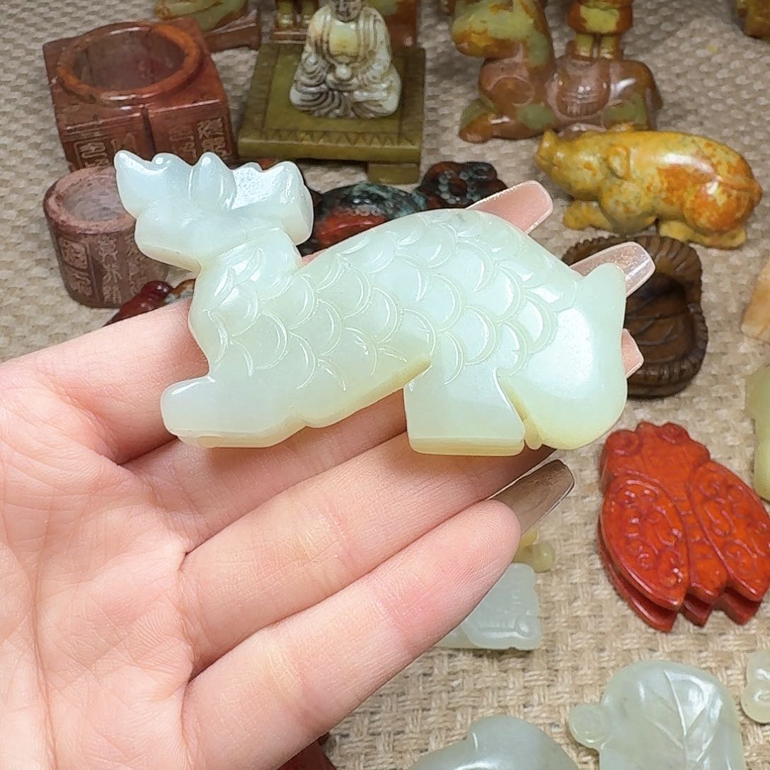 白玉菩提吊坠挂件