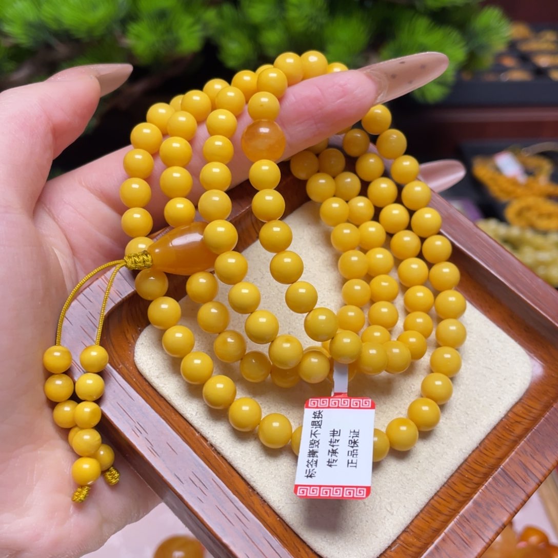 蜜蜡颈饰未镶嵌项链