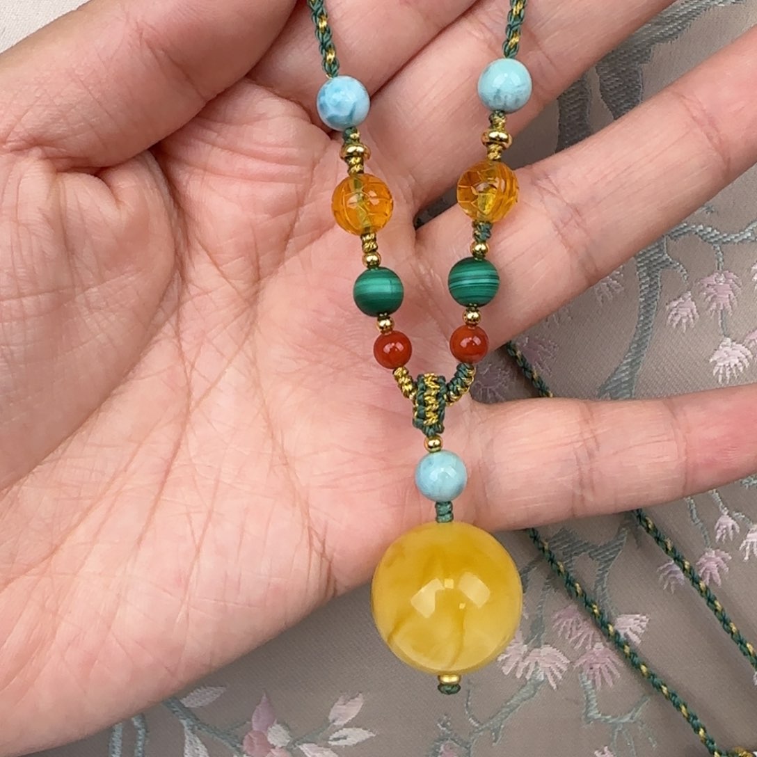 蜜蜡吊坠(赠链)未镶嵌