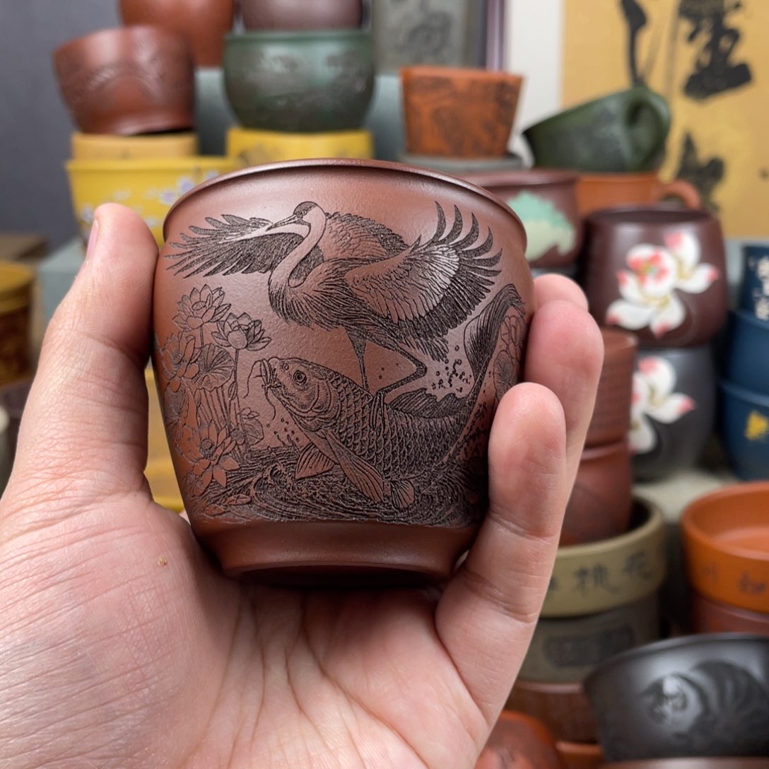 紫砂茶杯紫砂茶杯