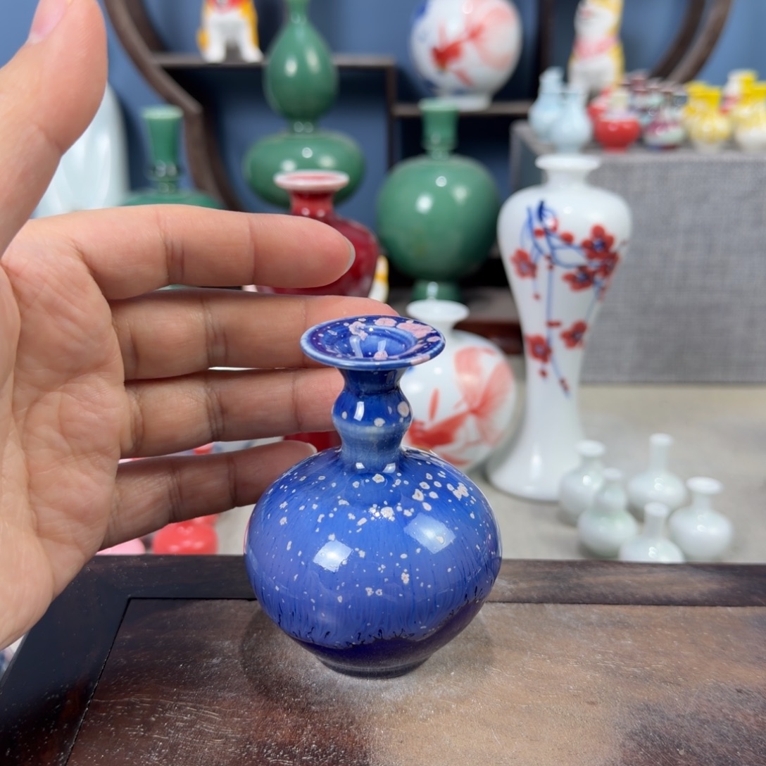 陶瓷手工小花器摆件