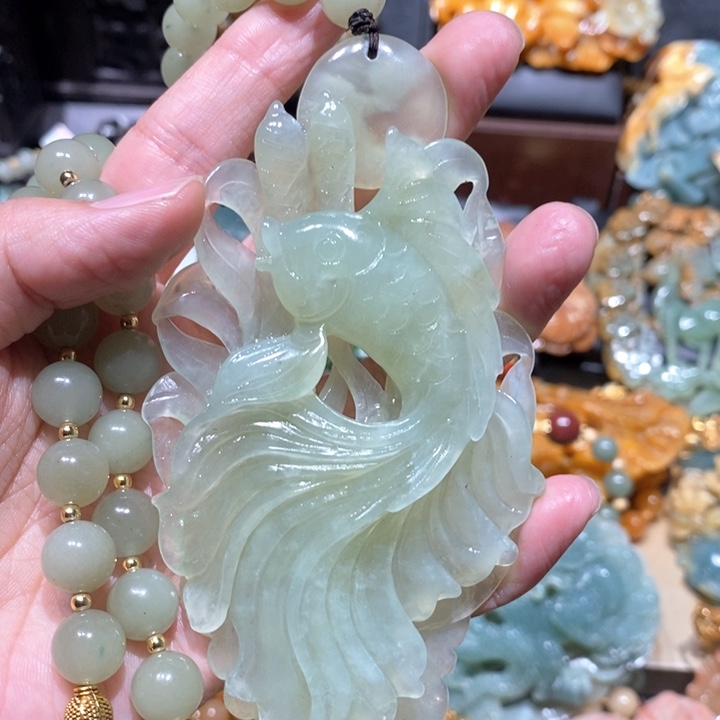 岫玉毛衣链未镶嵌