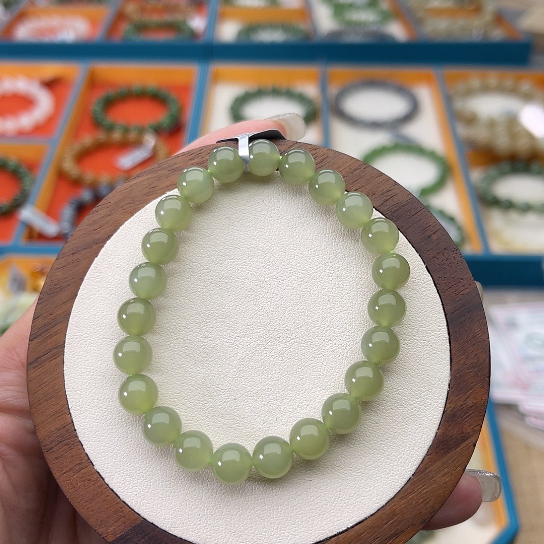 和田玉未镶嵌手串Z22卡8