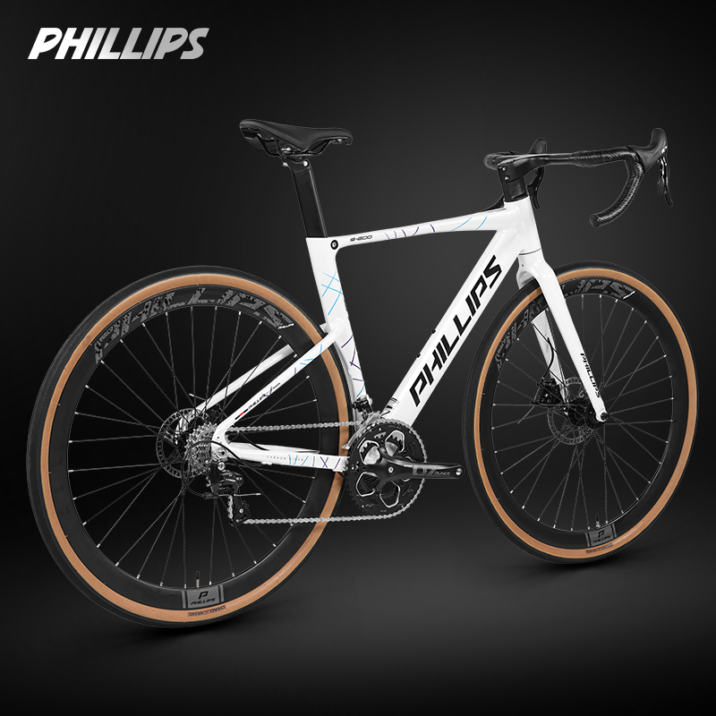 菲利普公路自行车铝合金成人油碟变速日常上班代步学生骑行单车
