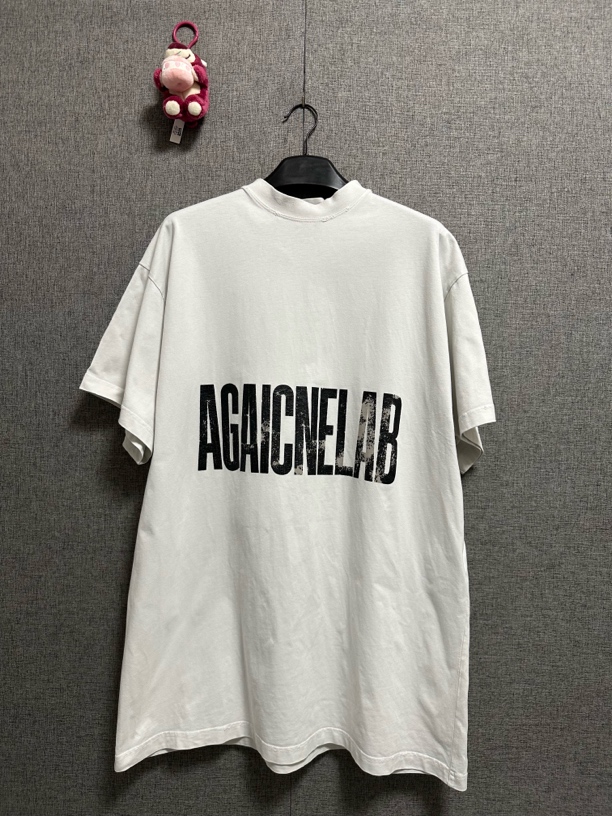 99新 Balenciaga/巴黎世家 2码/字母印花圆领短袖/r847/6200