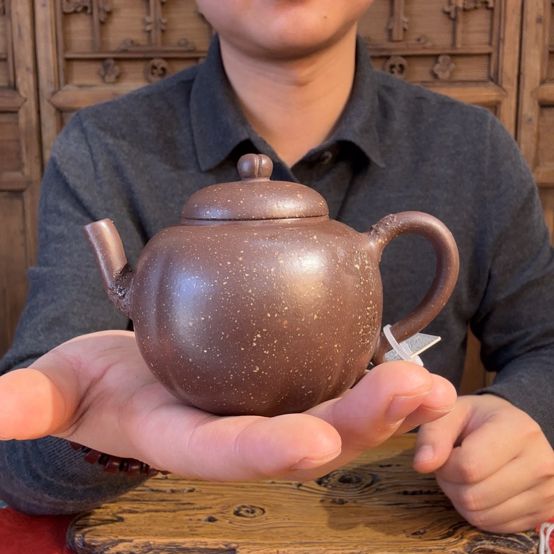 紫砂茶壶开心福自来150cc