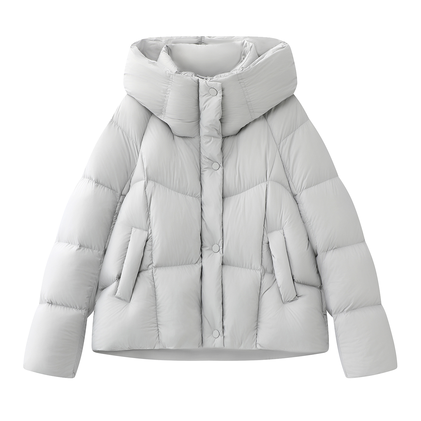 艾家商场同款2025年秋冬新款休闲连帽面包羽绒服女AR004148