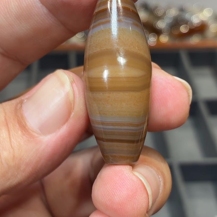 宗***施玛瑙/玉髓散珠_HEIMORI 天然天珠