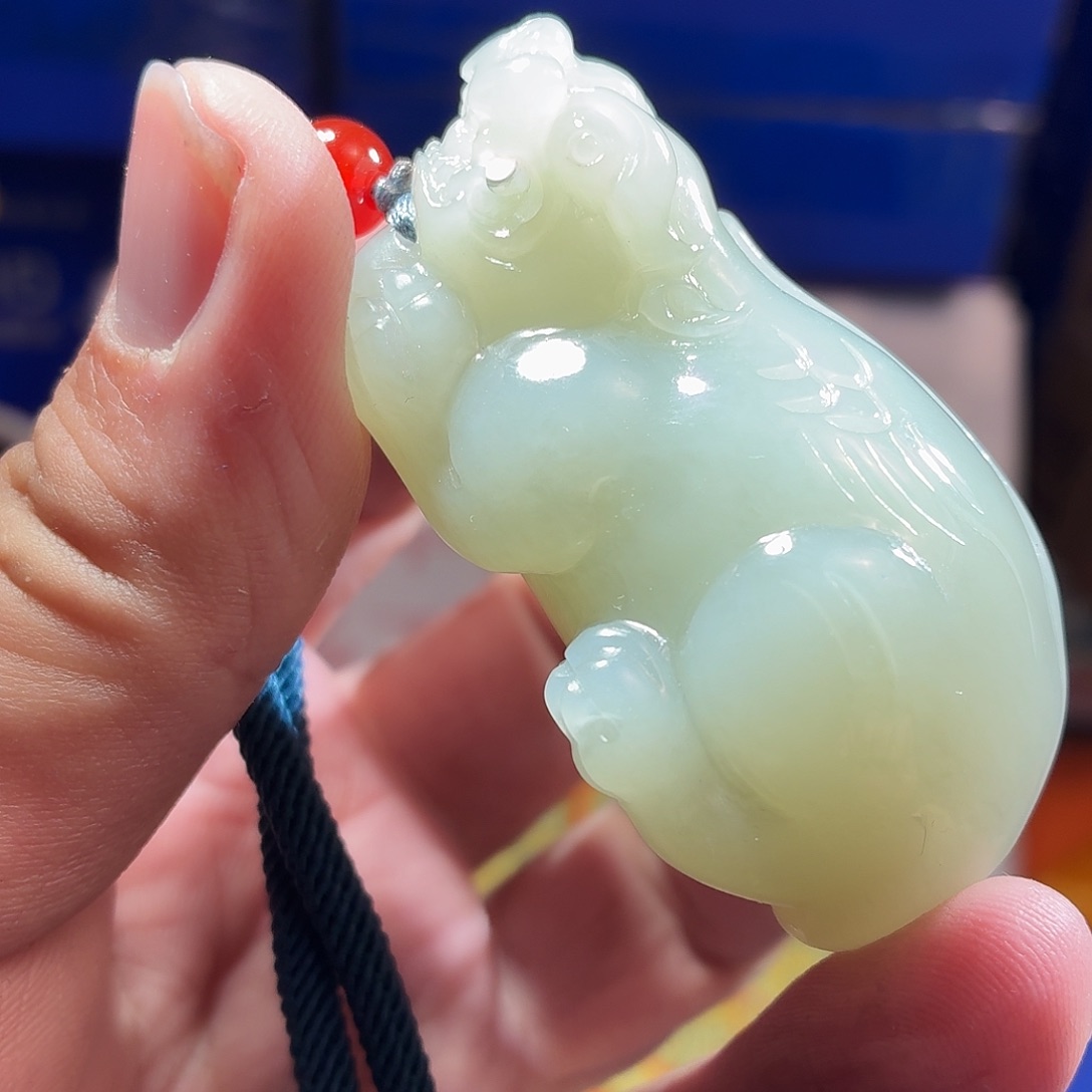 和田玉（糖玉）未镶嵌车挂