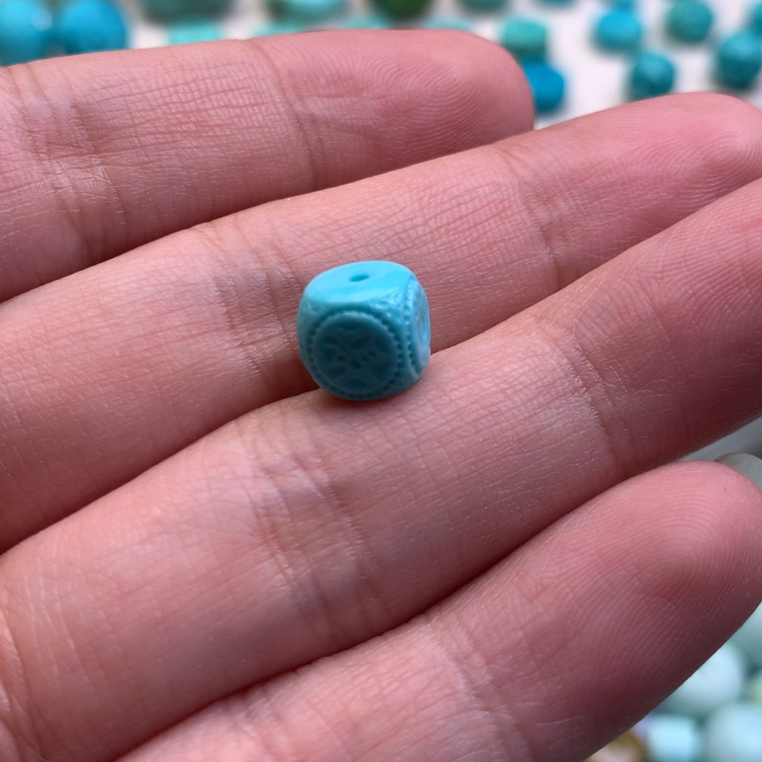 绿松石珠宝半成品未镶嵌6****玉