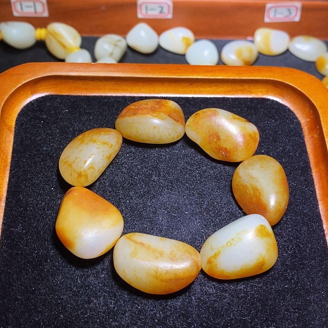 和田玉未镶嵌手链