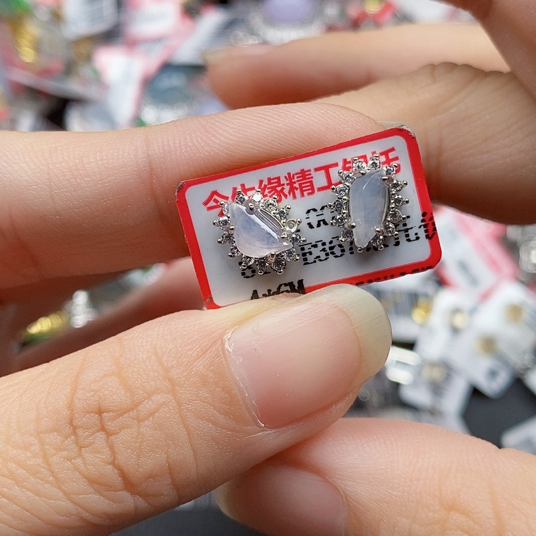 翡翠银S925镶嵌戒指